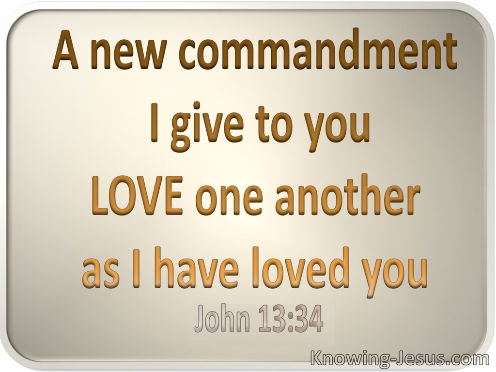 John 3:34  Love As I Have Loved (gold)